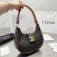 Celine Medium Ava Triomphe Handbag  Canvas Calfskin