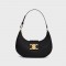 Celine Medium Ava Triomphe  Handbag in Smooth Calfskin Black