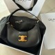 Celine Medium Ava Triomphe  Handbag in Smooth Calfskin Black