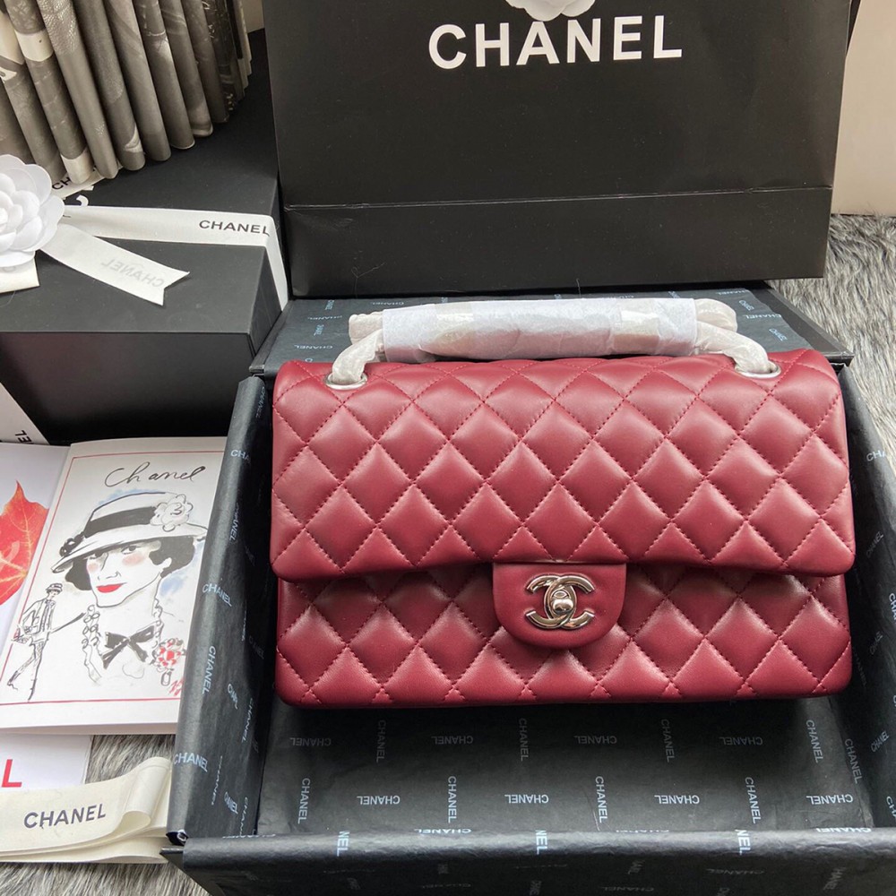 Chanel CF Small Ochre Red Women's Tote Shoulder Bag