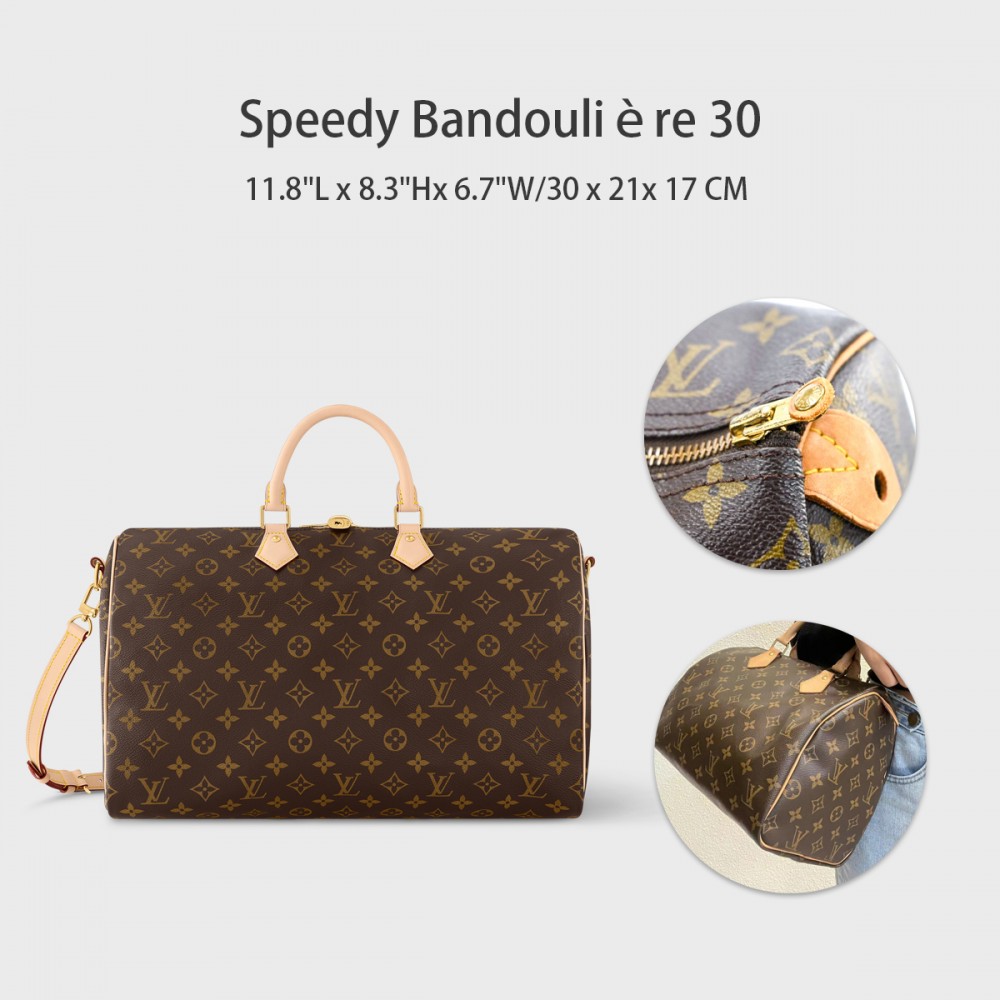 LV  Speedy Bandoulière 30 Handle&Shoulder Bag