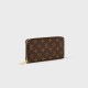 LV  Monogram Canvas Zippy Wallet