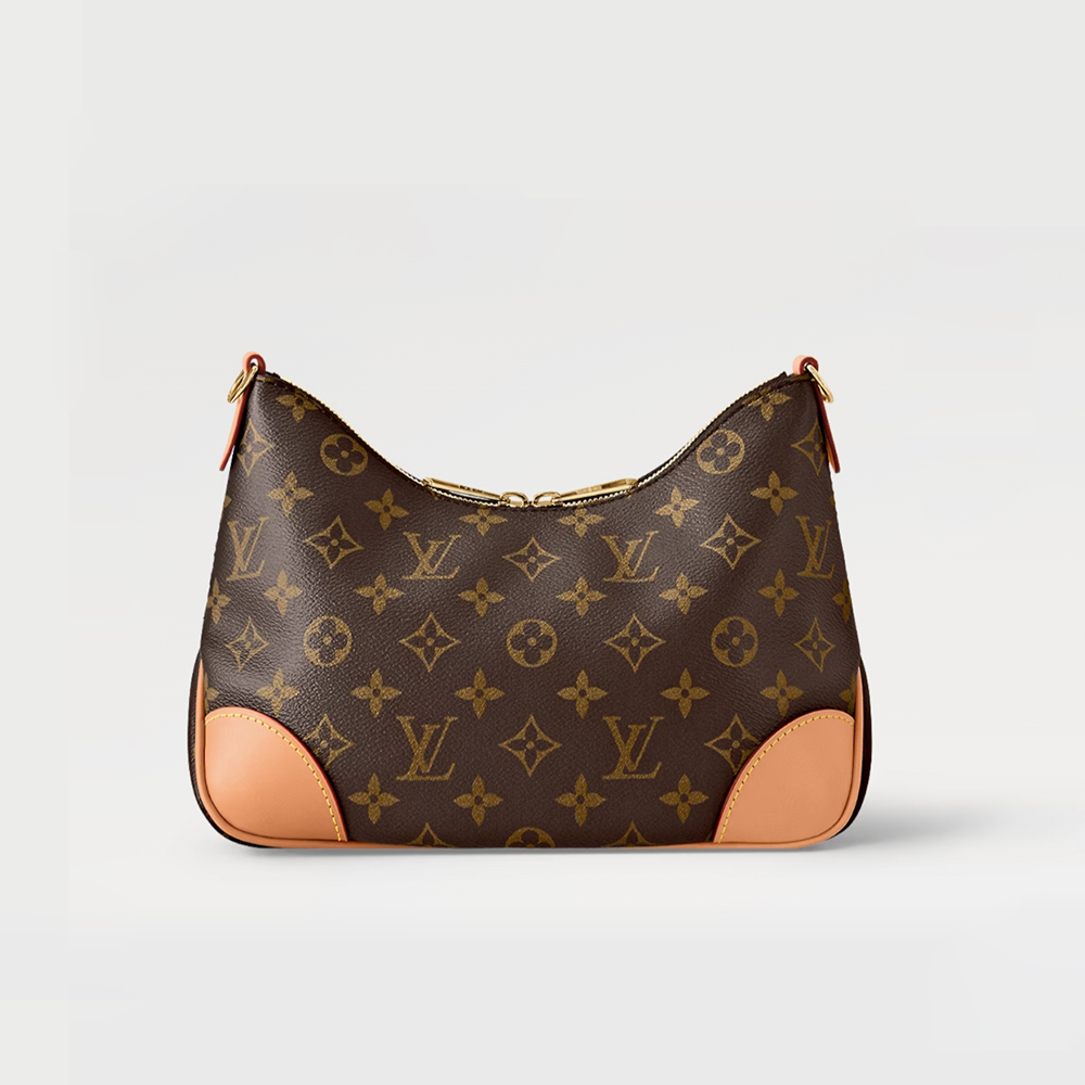 LV Boulogne Women Shoulder Bag Monogram Coated Canvas