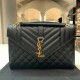 YSL Envelope Medium Black Gold  Shoulderbag