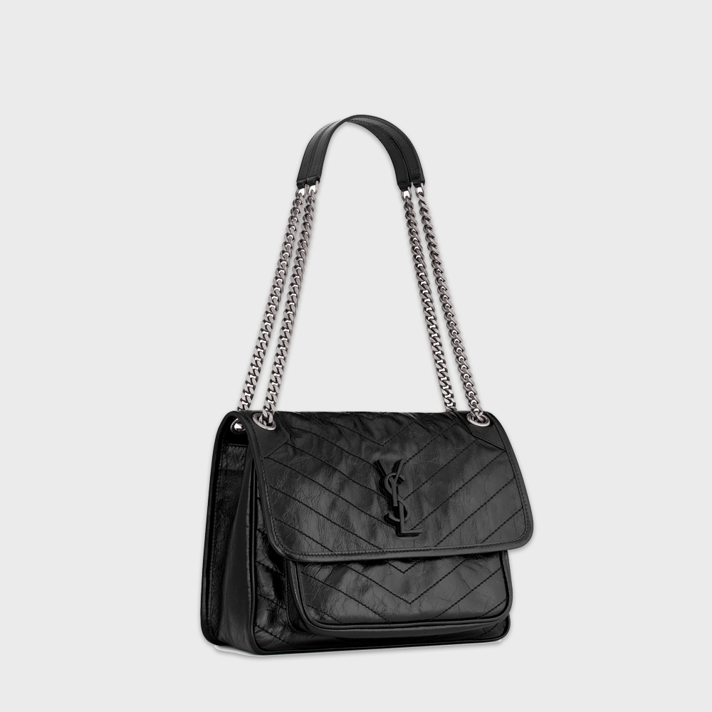 YSL Niki Medium Black Shoulder Bag