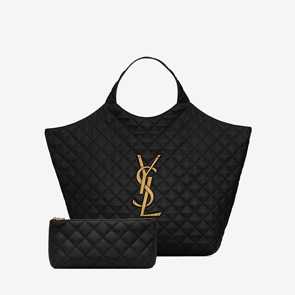 YSL Icare Maxi Shopping Bag in Quilted Lambskin 